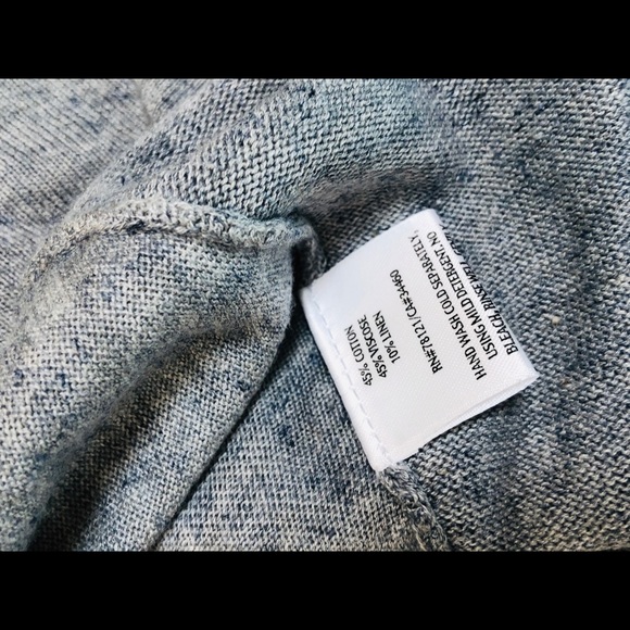 Eileen Fisher Drape Front Gray Sweater - Picture 7 of 7